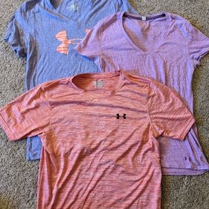 3 Adult Medium Under Armor Shirts